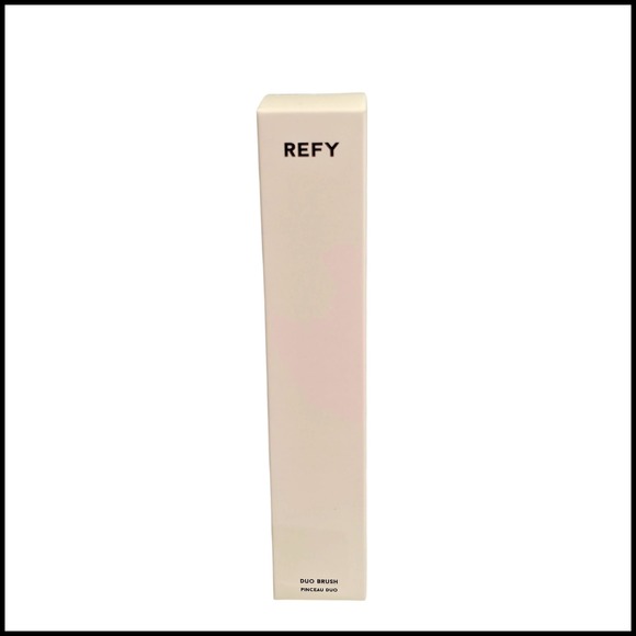 REFY Duo Brush Synthetic Vegan Fibers Bronzer Cream Blush Application Tool - Picture 1 of 8